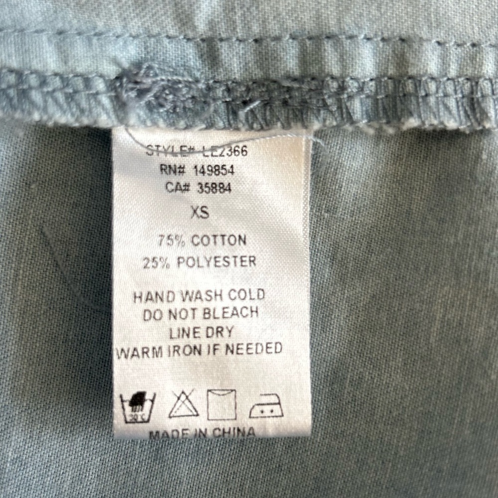 SAGE The label Chambray Blue Sleeveless Maxi Dress Pockets Spaghetti Straps - Picture 17 of 17